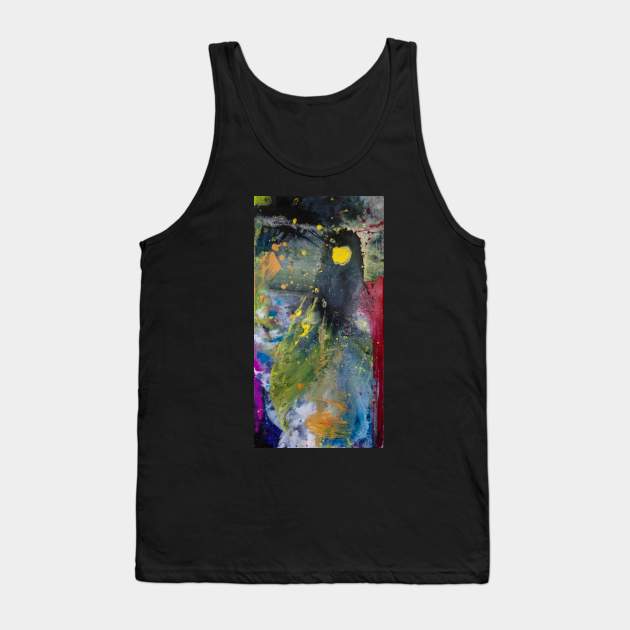 Colorful Vibrant Abstract Painting Tank Top by MihaiCotiga Art